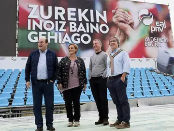 El lehendakari en funciones, Iñigo Urkullu, y el presidente del PNV, Andoni Ortuzar El lehendakari en funciones, Iñigo Urkullu, y el presidente del PNV, Andoni Ortuzar