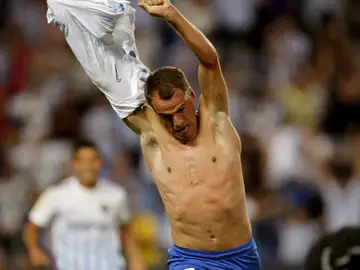 Duda celebra el 2-1 ante el Athletic Duda celebra el 2-1 ante el Athletic