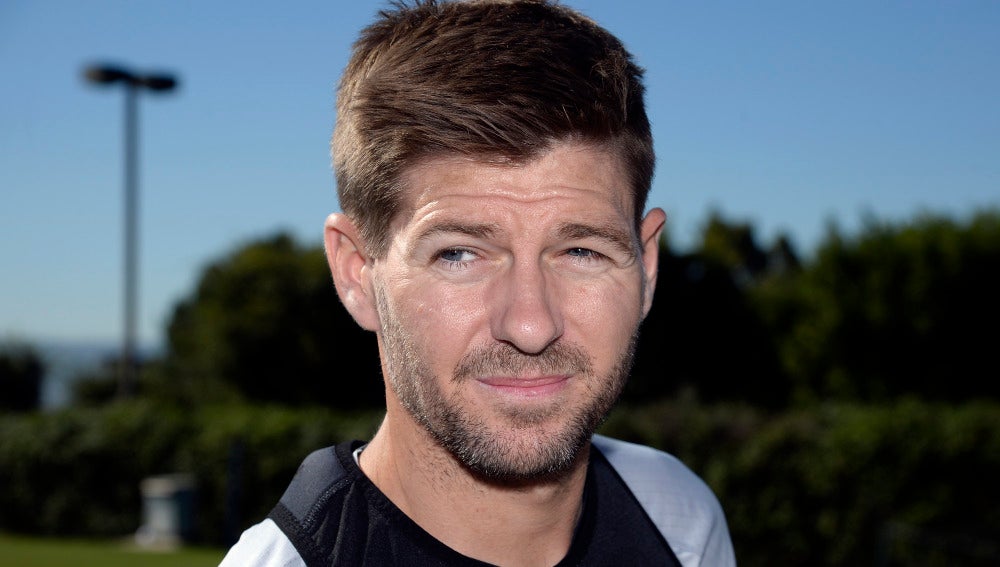 Steven Gerrard, tras un entreno con Los Ángeles Galaxy