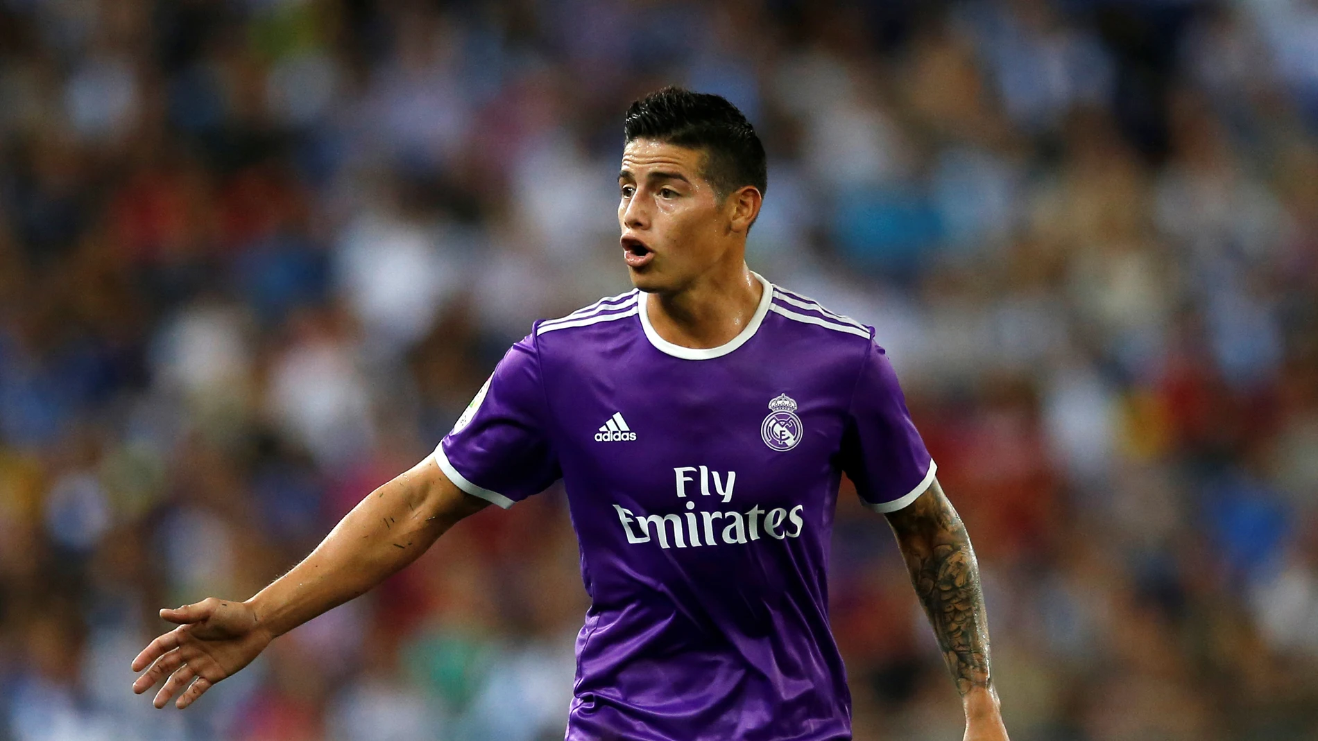 James, durante un partido del Real Madrid en Liga James, durante un partido del Real Madrid en Liga