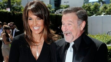Susan Schneider y Robin Williams