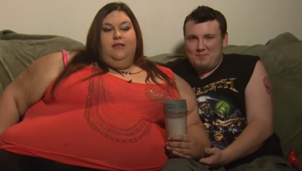 Monica Riley y su novio