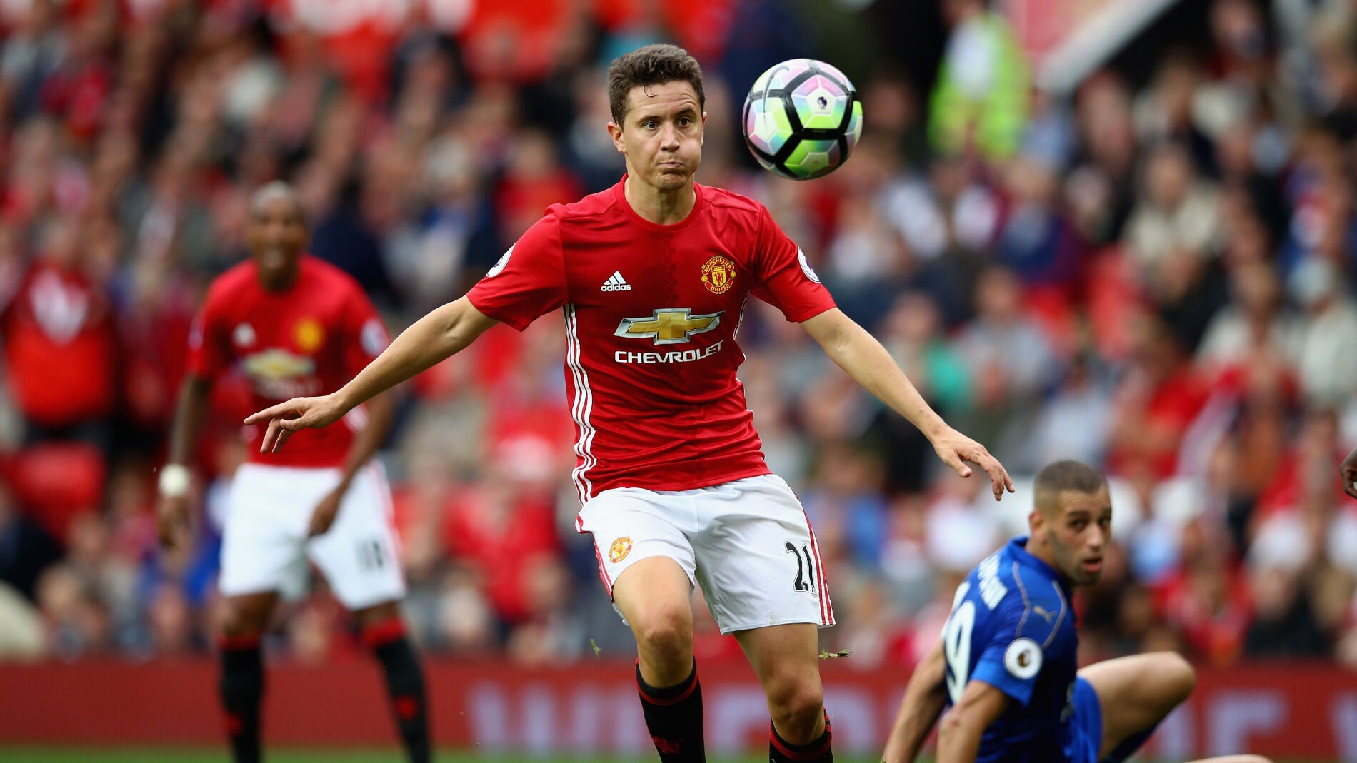 Ander Herrera, en un partido con el Manchester United
