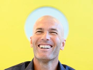 Zidane, durante un acto en Suiza Zidane, durante un acto en Suiza