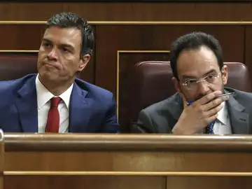 Pedro Sánchez y Antonio Hernando Pedro Sánchez y Antonio Hernando