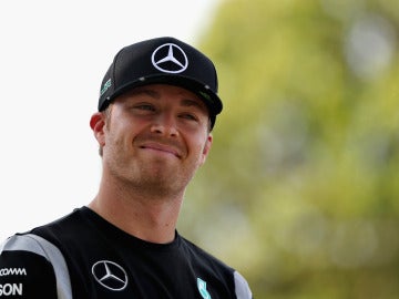 Nico Rosberg, sonriente durante el GP de Malasia
