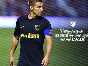 Gabi renueva con el Atleti hasta 2018 Gabi renueva con el Atleti hasta 2018