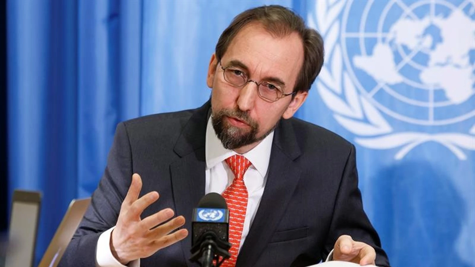 El alto comisionado de la ONU para los derechos humanos, Zeid Ra"ad al Hussein El alto comisionado de la ONU para los derechos humanos, Zeid Ra"ad al Hussein