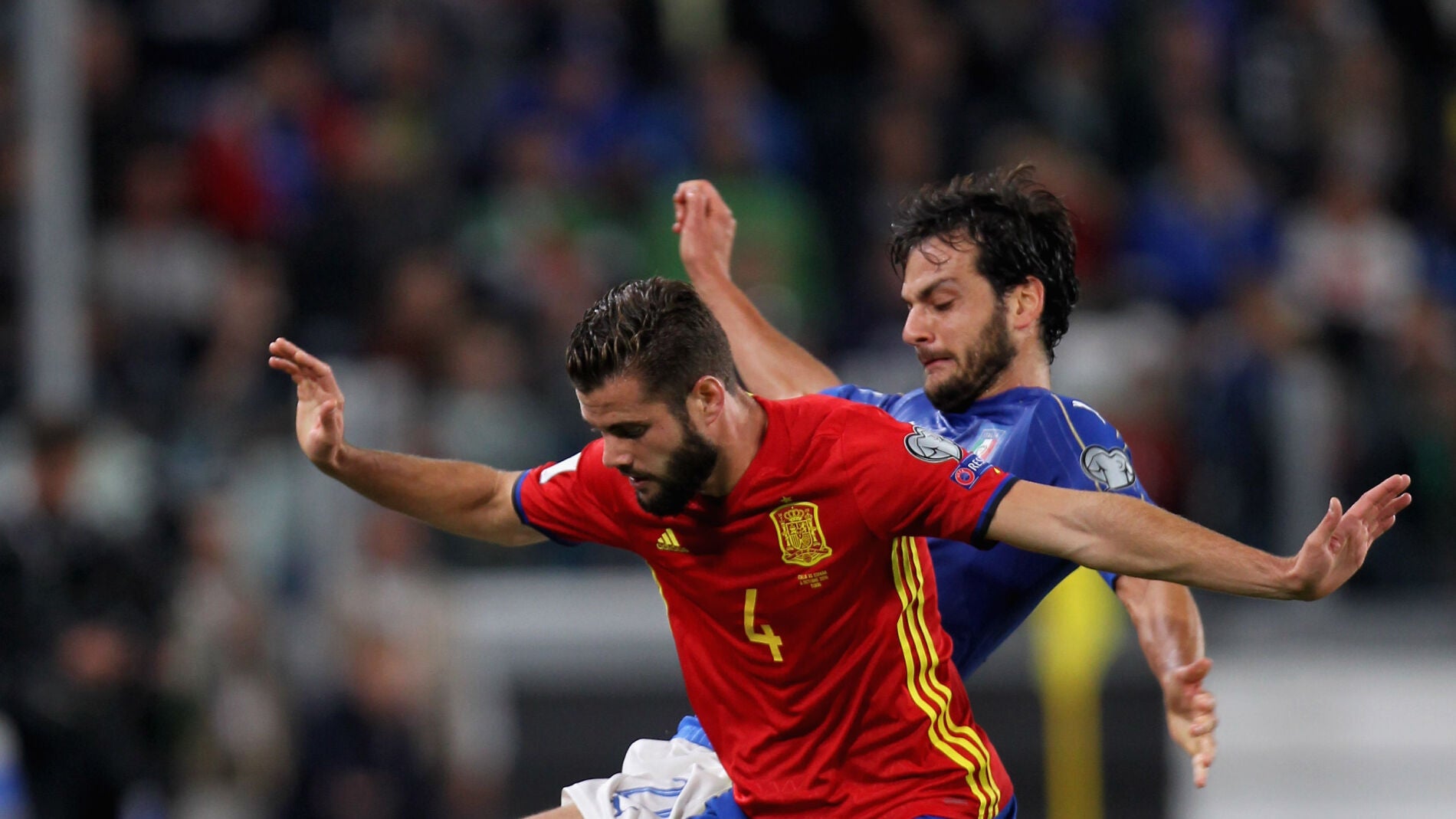 Nacho, jugador de la Selecci&oacute;n espa&ntilde;ola