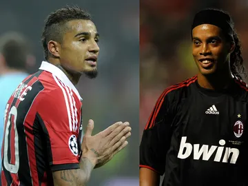 Boateng y Ronaldinho Boateng y Ronaldinho