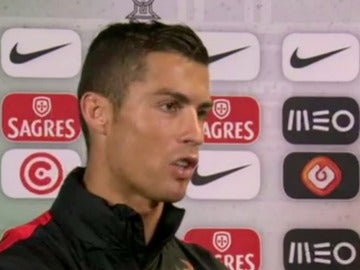 Cristiano Ronaldo, durante una entrevista