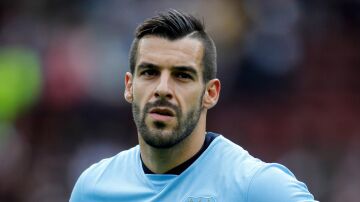 Álvaro Negredo, en su época con el Manchester City