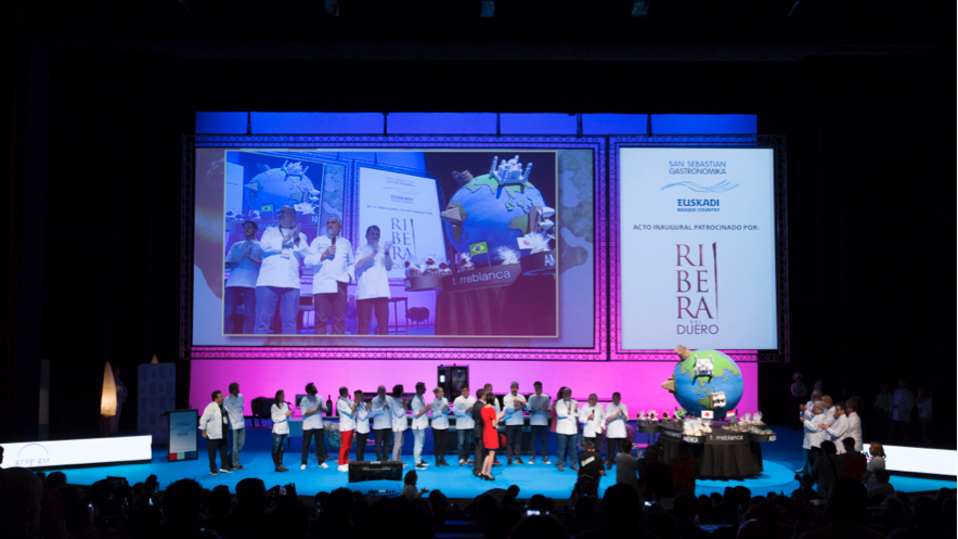 Los chefs, en San Sebastián Gastronomika 2016.