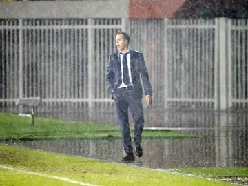 Julen Lopetegui, durante el partido contra Albania Julen Lopetegui, durante el partido contra Albania