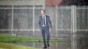 Julen Lopetegui, durante el partido contra Albania