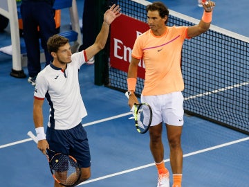 Nadal, junto a Carreño