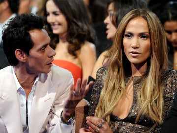 Marc Anthony y Jennifer López en los Grammy Latinos