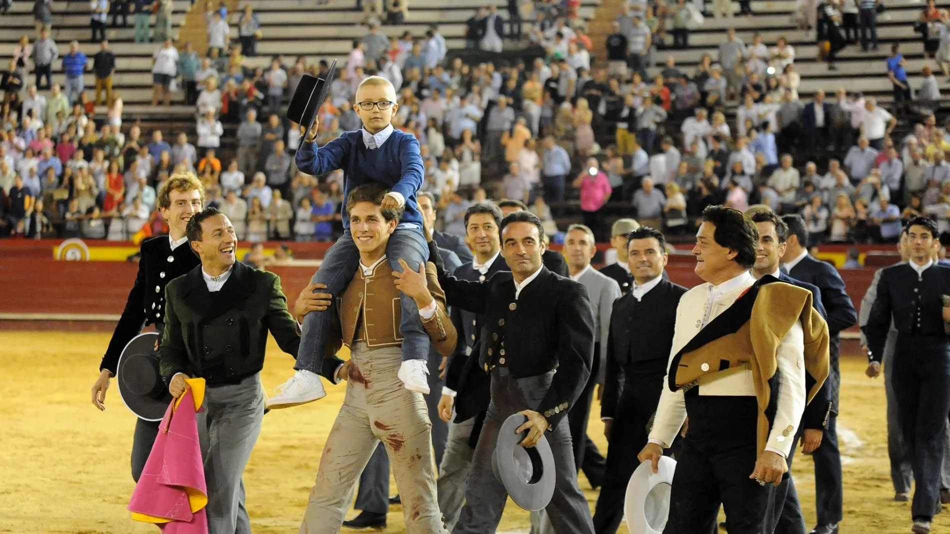 Adrían, durante el festival que celebraron para él Adrían, durante el festival que celebraron para él