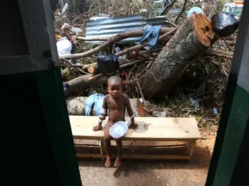 Destrozos provocados por el huracán Matthew en Haití Destrozos provocados por el huracán Matthew en Haití