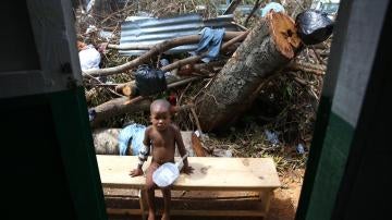Destrozos provocados por el huracán Matthew en Haití