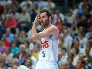 Rudy Fernández, en un partido con el Real Madrid de basket Rudy Fernández, en un partido con el Real Madrid de basket
