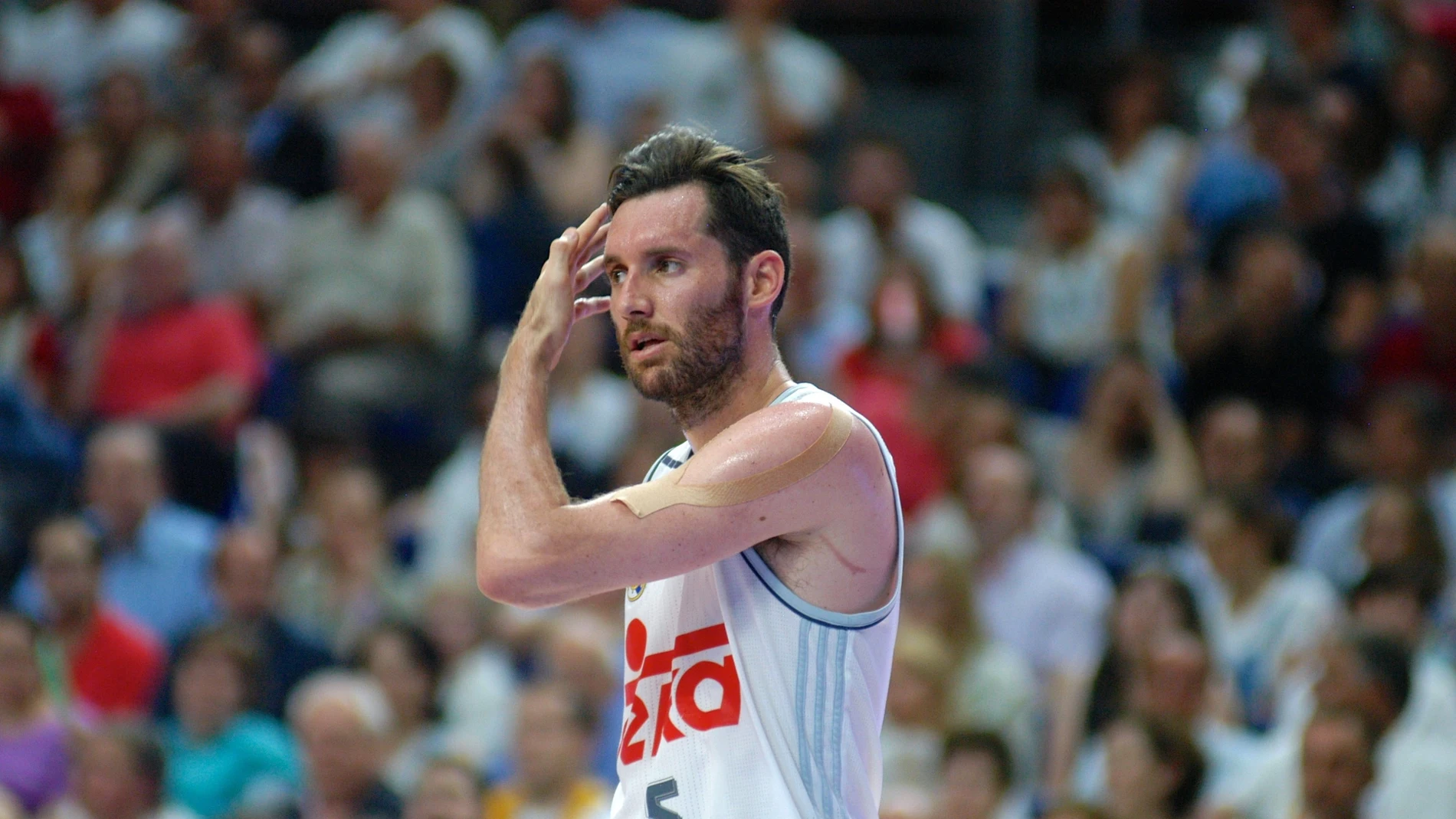 Rudy Fernández, en un partido con el Real Madrid de basket Rudy Fernández, en un partido con el Real Madrid de basket