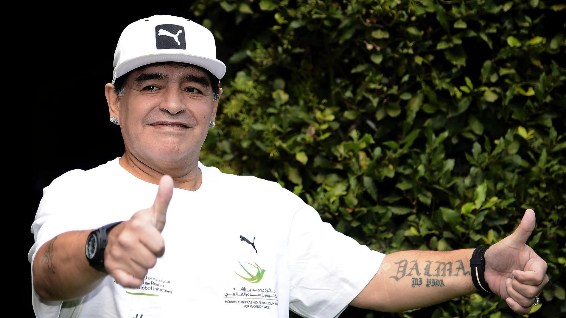 Maradona, en un acto en Italia Maradona, en un acto en Italia