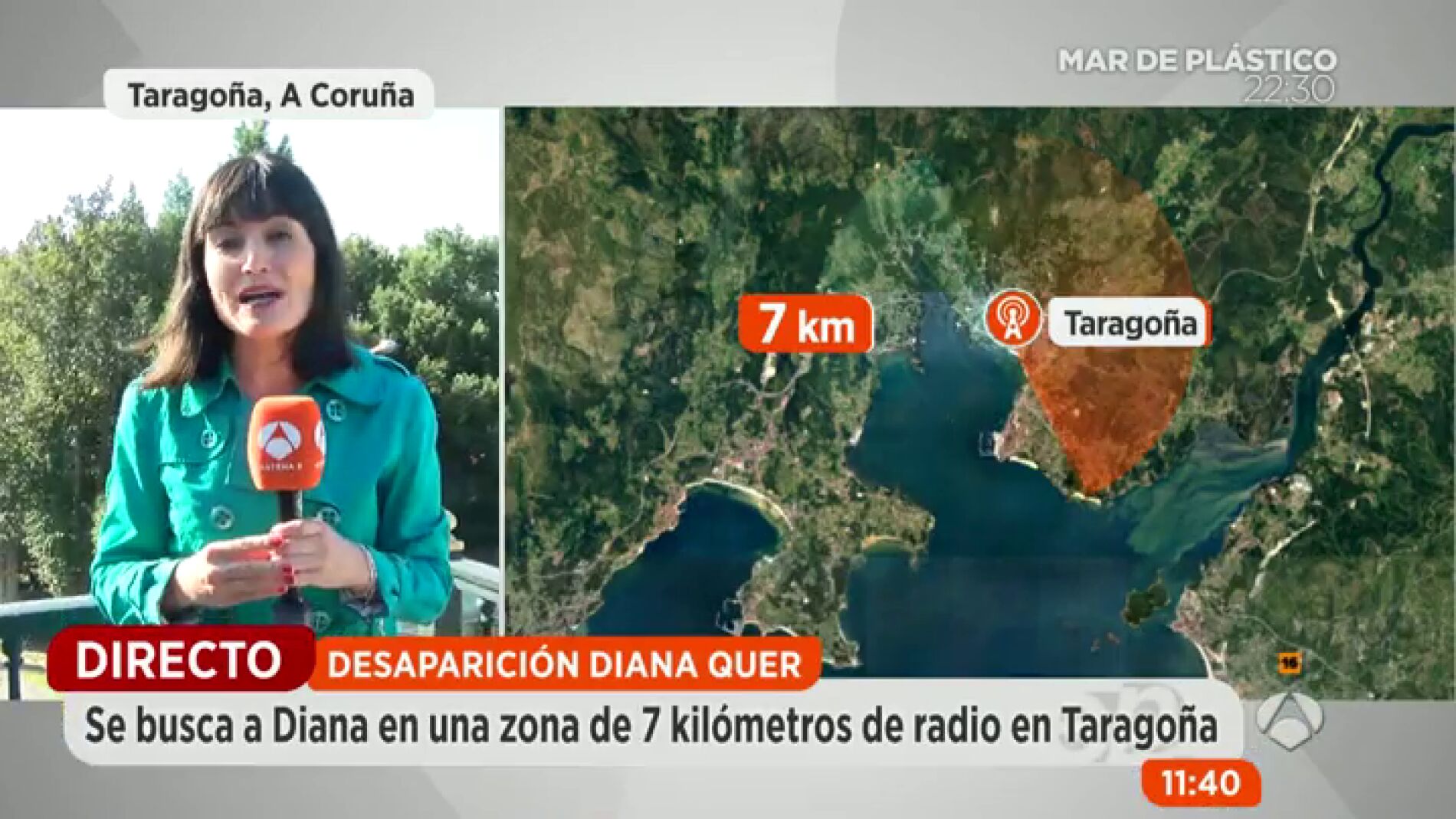 La Polic&iacute;a reduce el campo de b&uacute;squeda de Diana Quer a un radio de 7 kil&oacute;metros en Tarago&ntilde;a