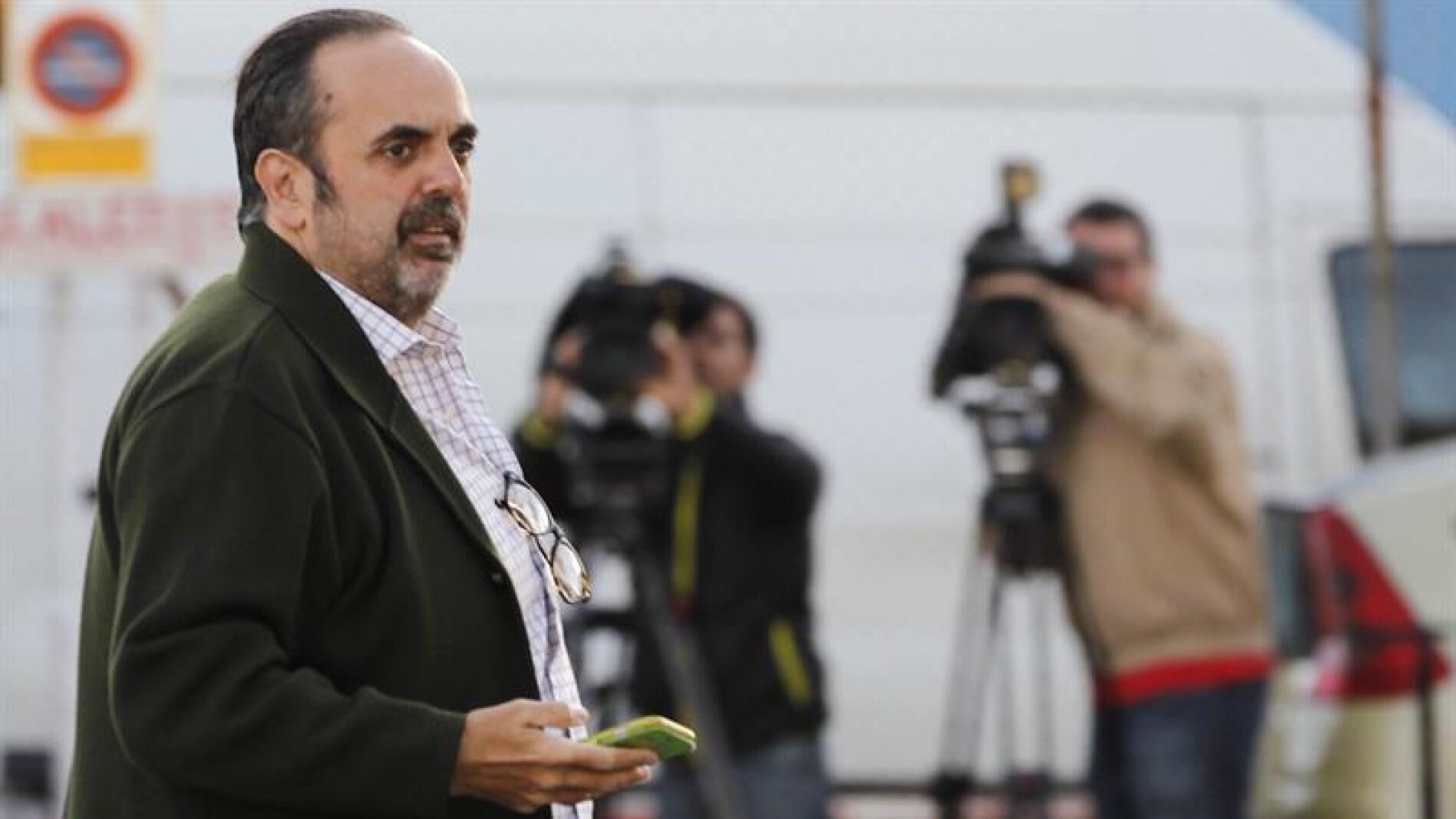 Guillermo Ortega a su llegada a la sede de la Audiencia Nacional