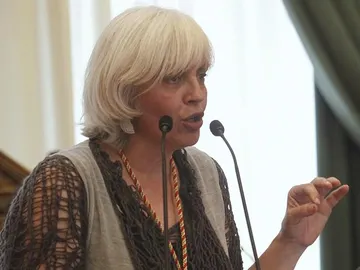 La alcaldesa de Badalona, Dolors Sabater La alcaldesa de Badalona, Dolors Sabater