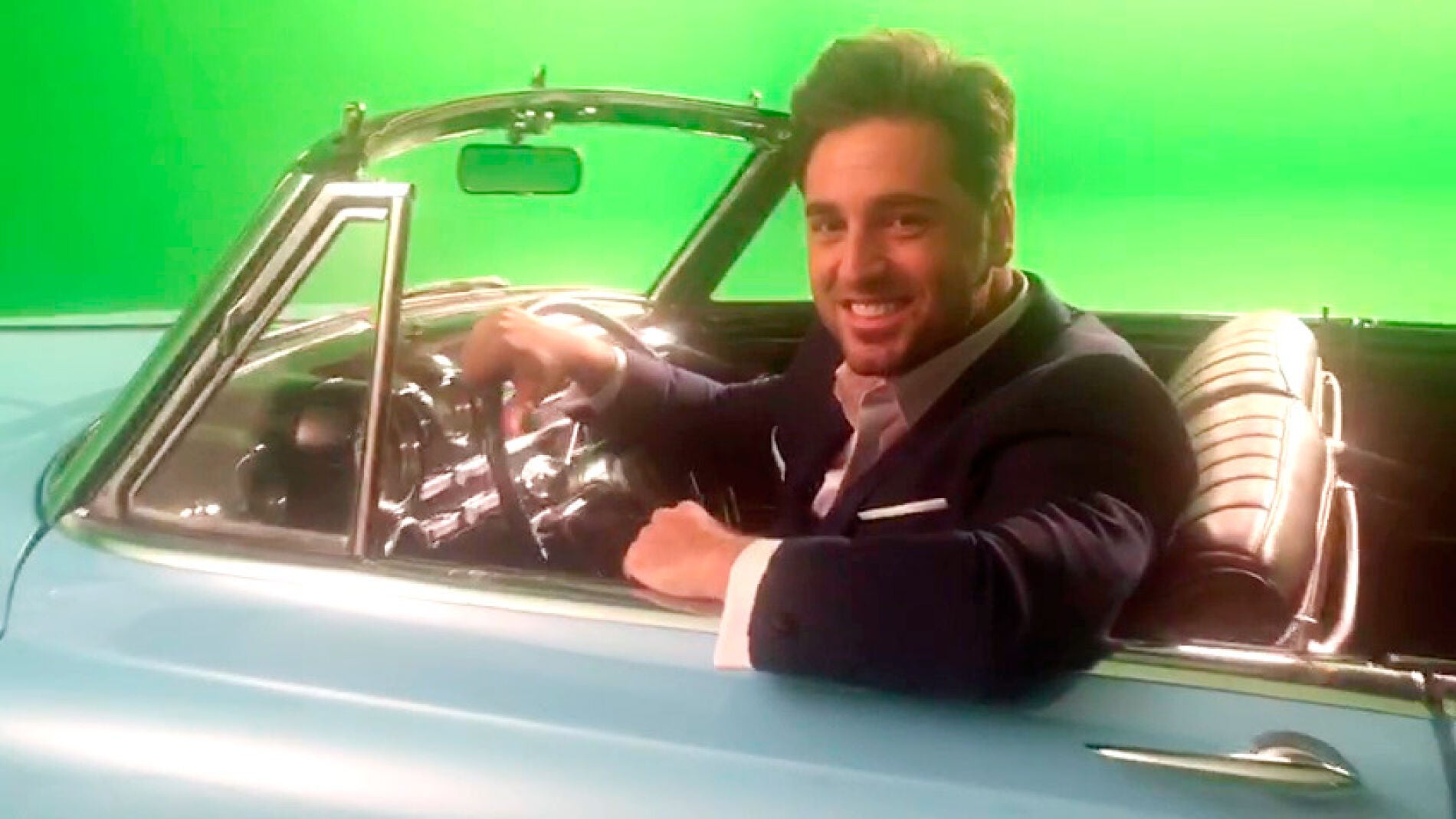 Nos colamos en el rodaje del videoclip de Bustamante para la sinton&iacute;a de 'Amar es para siempre'