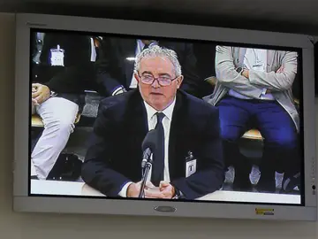 Francisco Verdú durante su declaración en el juicio por las 'tarjetas black' Francisco Verdú durante su declaración en el juicio por las 'tarjetas black'