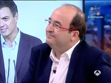 Miquel Iceta, durante una entrevista en El Hormiguero Miquel Iceta, durante una entrevista en El Hormiguero