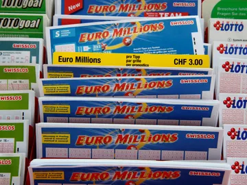 Imagen de archivo del sorteo Euromillones. Imagen de archivo del sorteo Euromillones.