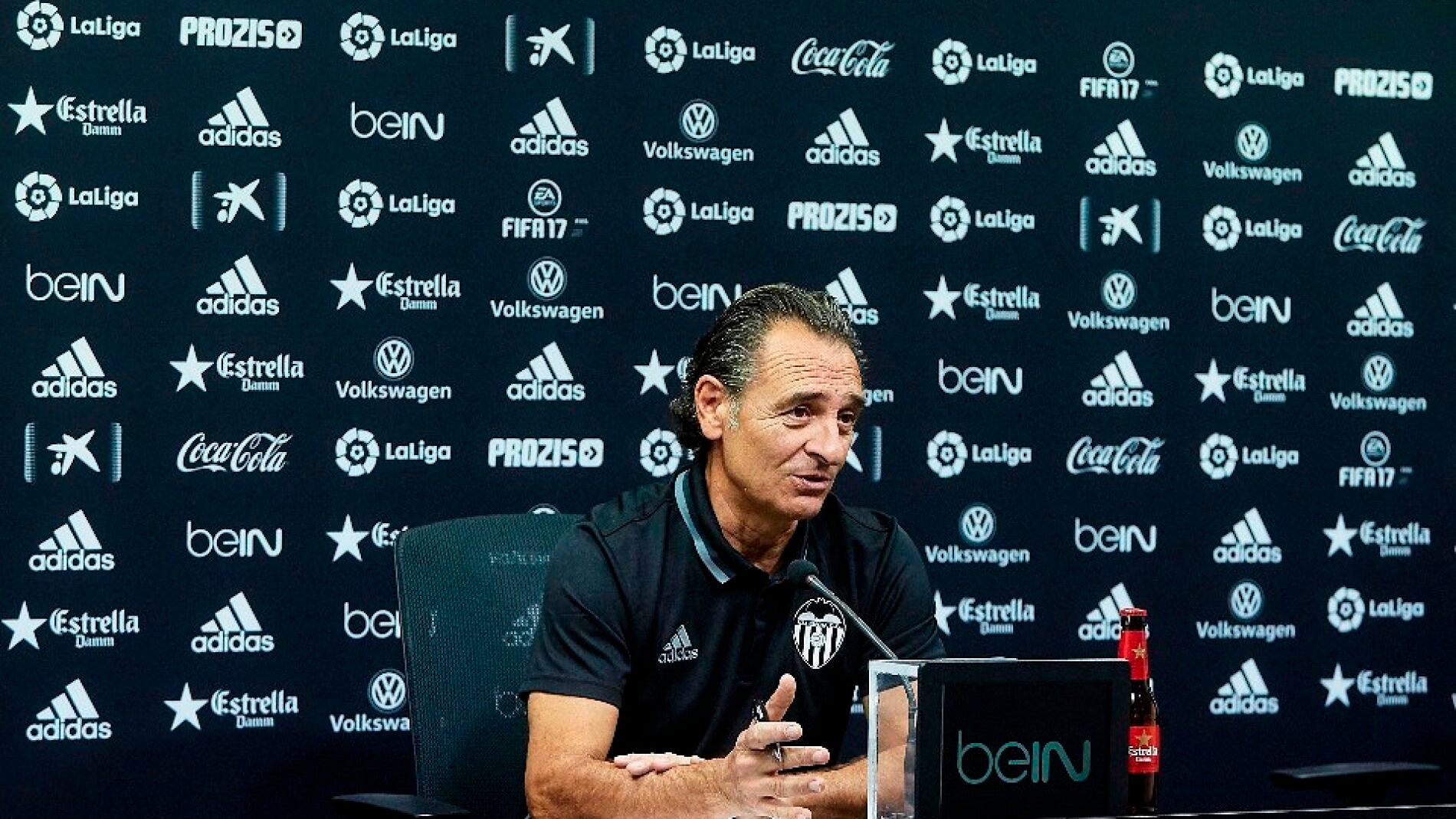 Cesare Prandelli, en rueda de prensa