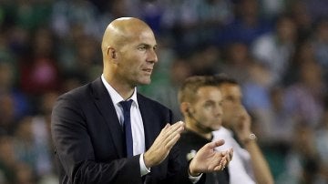 Zidane, durante el partido entre Betis y Real Madrid