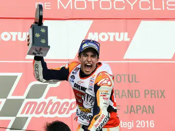 Márquez, ganador del GP de Japón y del Mundial 2016 Márquez, ganador del GP de Japón y del Mundial 2016