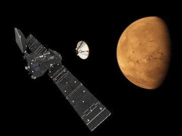 El proyecto ExoMars acercándose al planeta Marte