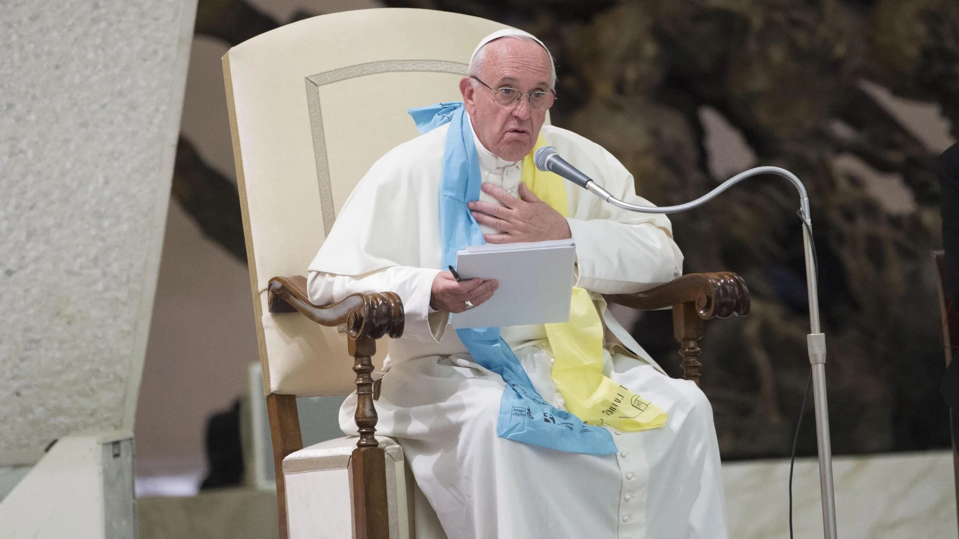 El Papa Francisco durante la homilía El Papa Francisco durante la homilía