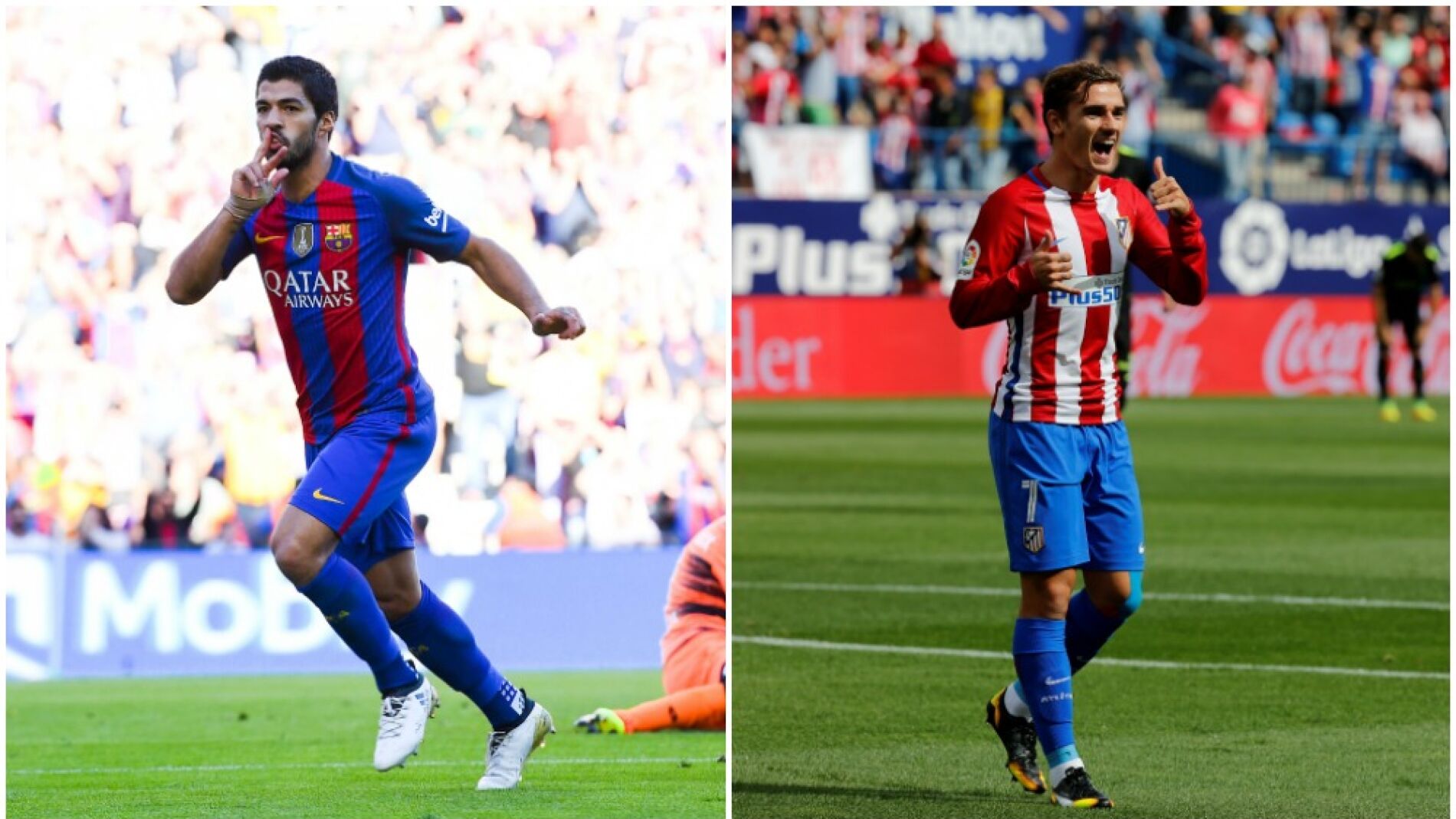 Luis Su&aacute;rez vs Griezmann