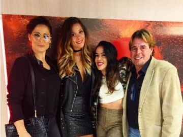 Rosa López, Juan Muñoz, Beatriz Luengo y Lorena Gómez asisten al concierto de despedida de Auryn para apoyar a su compañero Blas Cantó