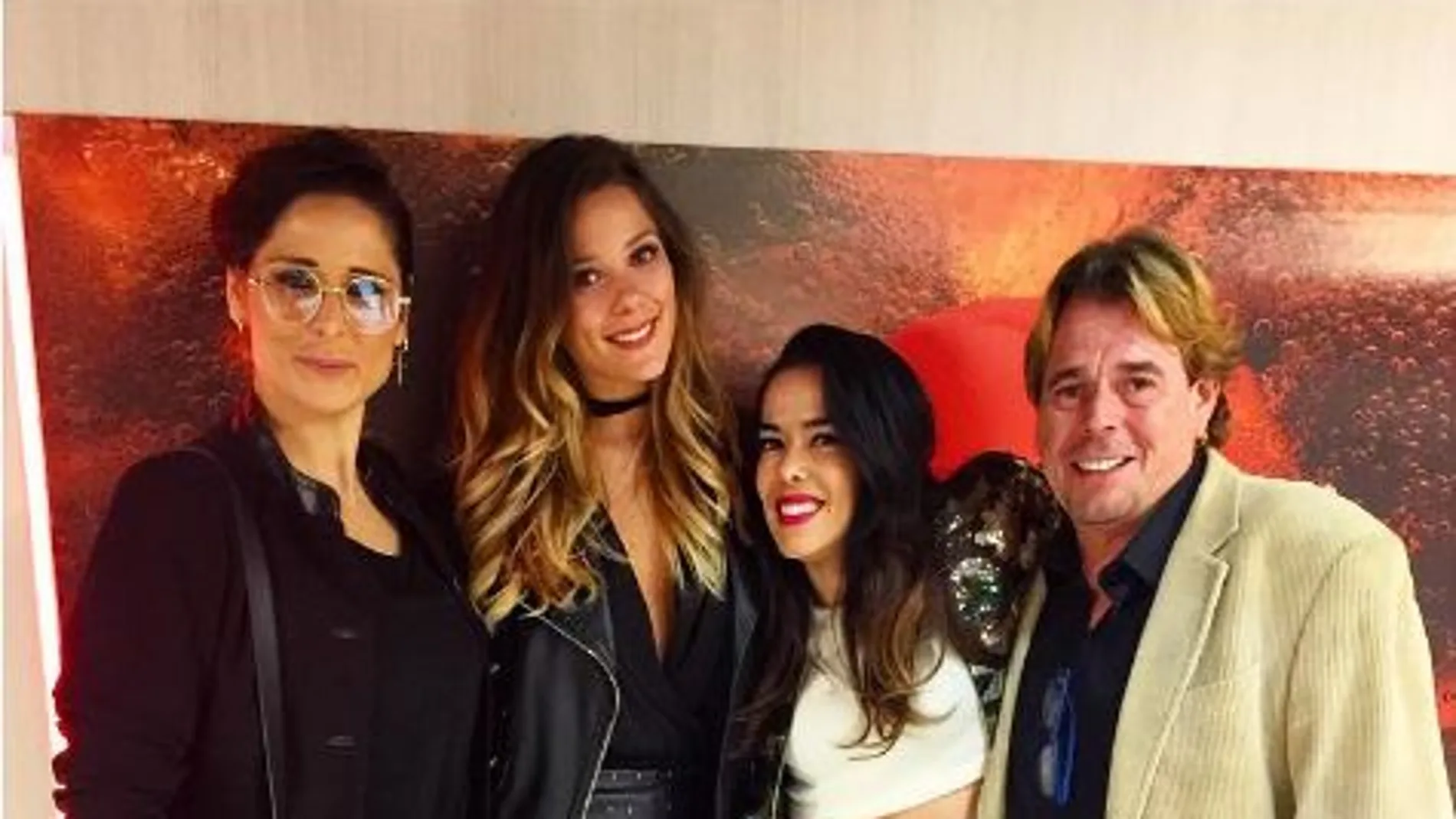 Rosa López, Juan Muñoz, Beatriz Luengo y Lorena Gómez asisten al concierto de despedida de Auryn para apoyar a su compañero Blas Cantó