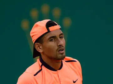 Nick Kyrgios, en un partido en Shanghái Nick Kyrgios, en un partido en Shanghái