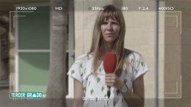 El equipo de Campoamargo TV graba a un sospechoso