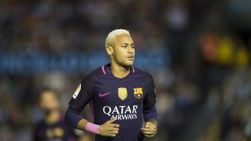 Neymar, en un partido con el Barcelona