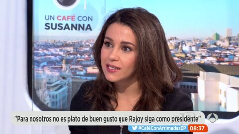 In&eacute;s Arrimadas, l&iacute;der de Ciudadanos en Catalu&ntilde;a, durante una entrevista en Espejo P&uacute;blico