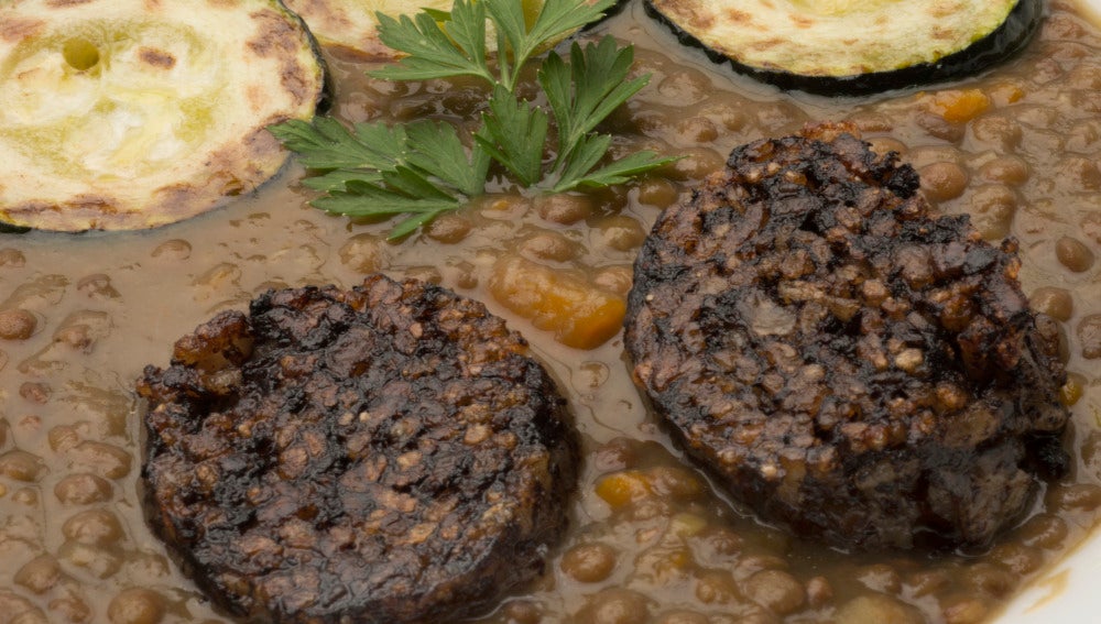 Lentejas Con Morcilla De Arroz