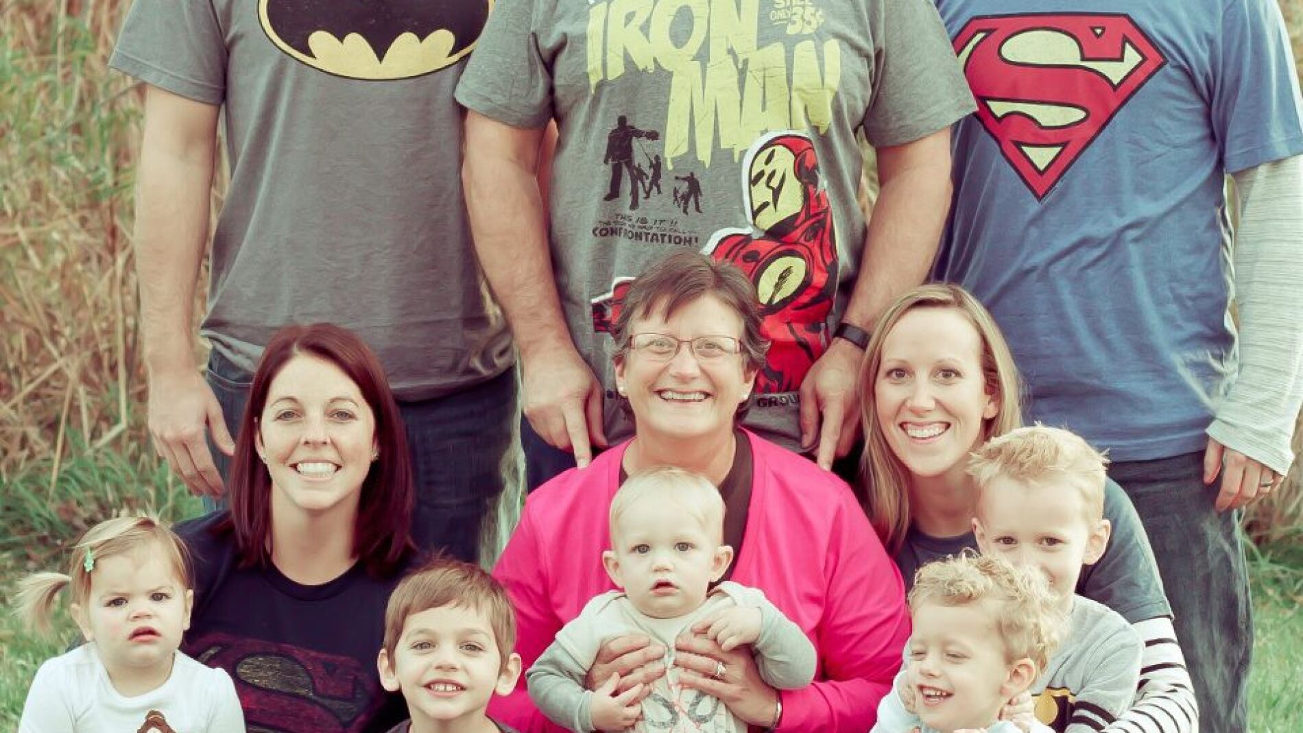 Michelle Fadel con su familia