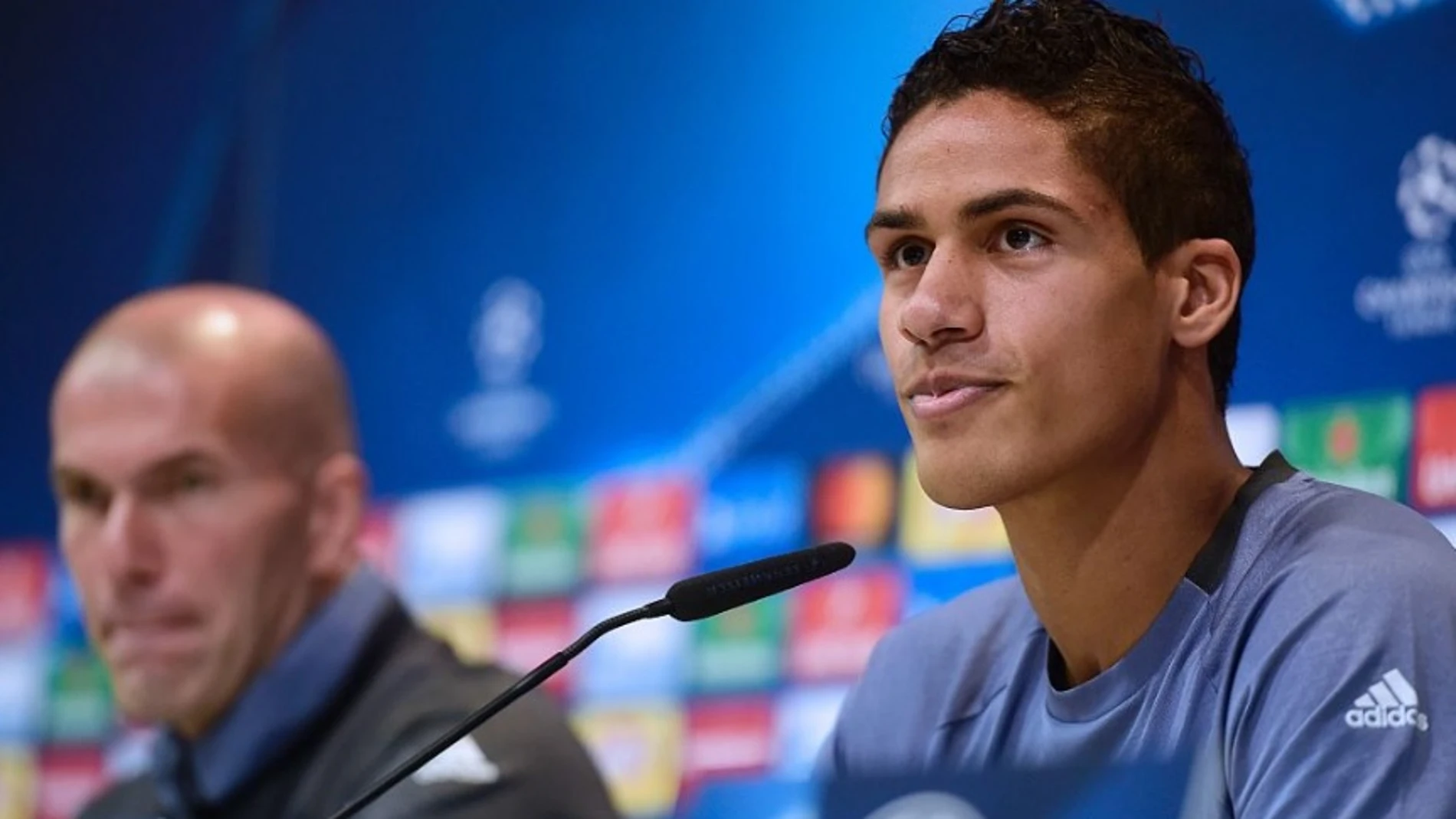 Varane, en rueda de prensa