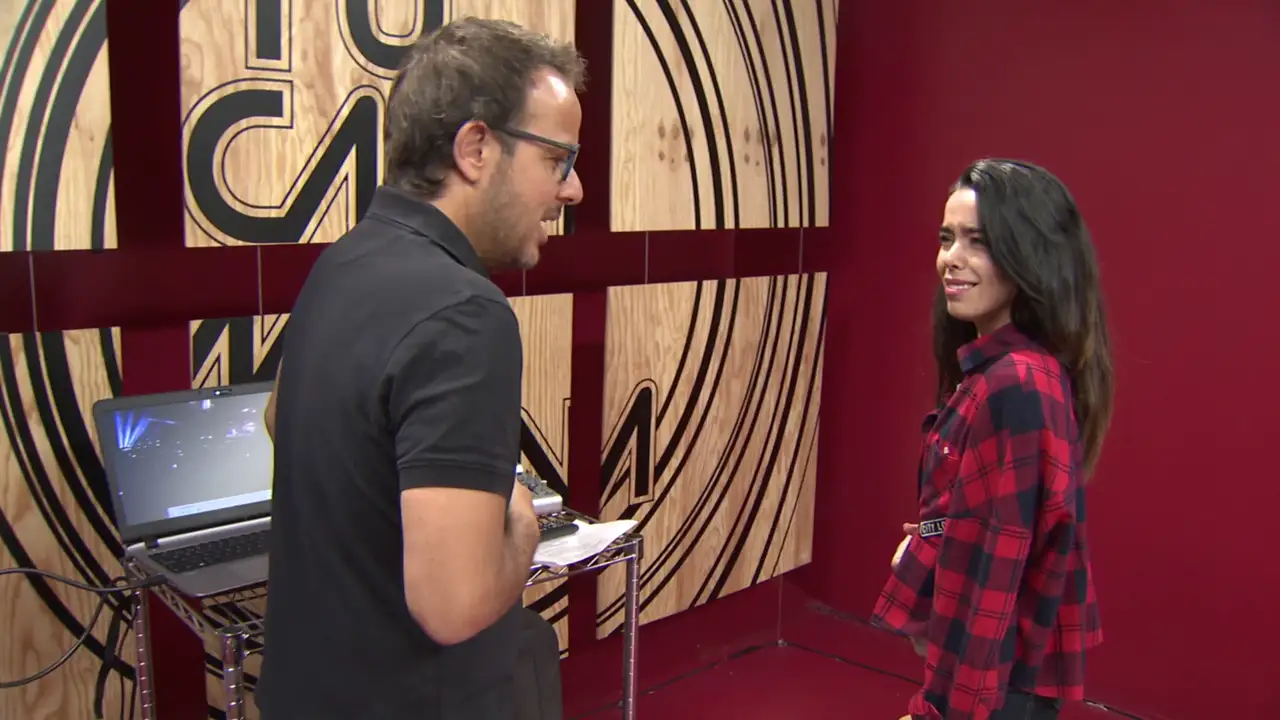 Beatriz Luengo en el ensayo: "Me encanta Malú"